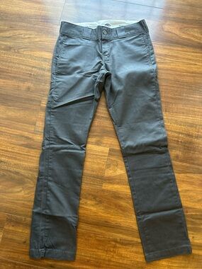 Dickies Men’s Skinny Straight Work Pants - Charcoal 28x30